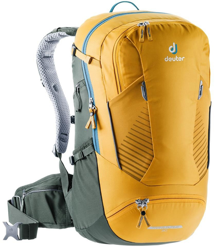 Картинка рюкзак велосипедный Deuter Trans Alpine 30 Curry/Ivy - 1