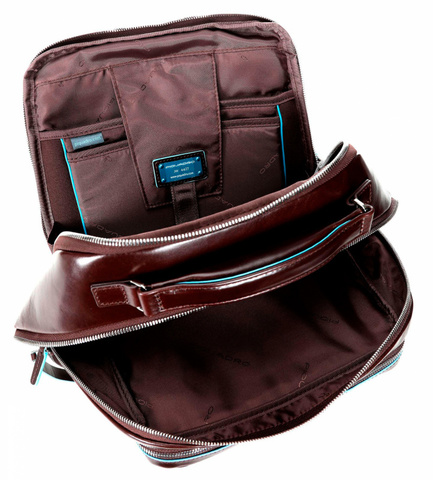 Рюкзак мужской Piquadro Blue Square, коричневый, кожа натуральная (CA4894B2/MO)