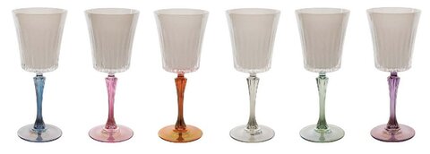 Набор бокалов для вина 6шт 21см Cre Art Dom