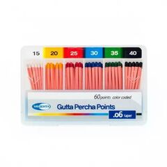 Гуттаперчевые штифты, гуттаперча конус 06 (120шт) №15-40