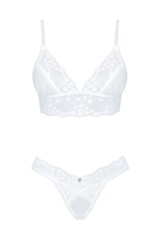Комплект эротический из 2 частей OBSESSIVE HEAVENLLY Set_Белый