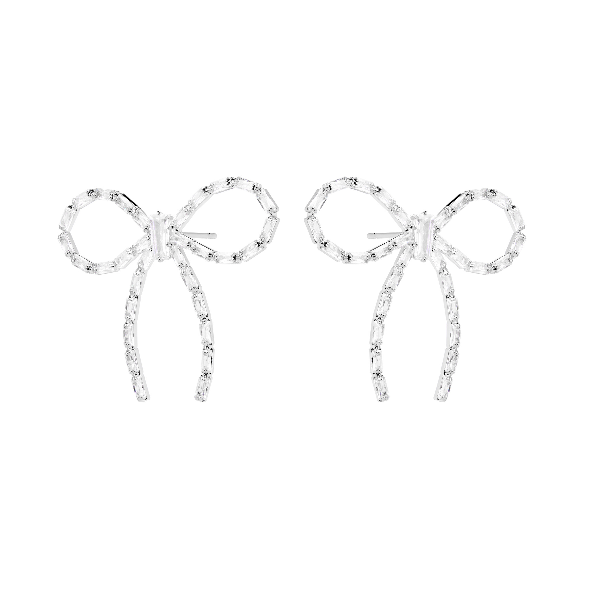 

Серьги Dazzle Bow Earrings – Silver