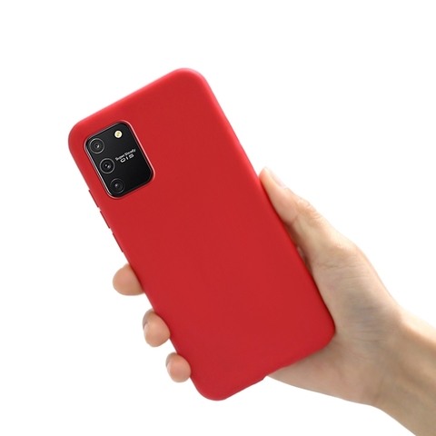 Силиконовый чехол Silicone Cover для Samsung Galaxy S10 Lite 2020 (Красный)