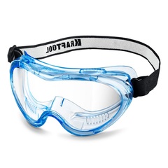 KRAFTOOL PANORAMA стекло из поликарбоната с покрытием от царапин и запотевания, обтюратор из PVC, непрямая вентиляция, защитные очки (11008)