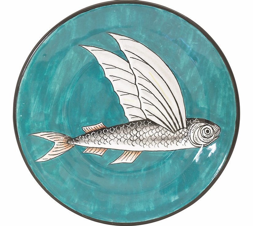 Set of plates Flying Fish collection, 4 pc.