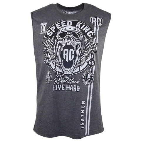 Майка SPEED KING SLEEVELESS Grey Rush Couture