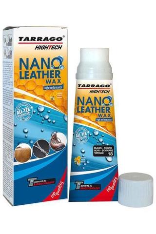 Крем тюбик с губкой NANO Leather WAX (черный)