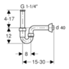 Сифон для раковины Geberit 151.100.11.1