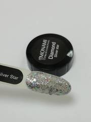 MONAMI Гель-лак Diamond Silver Star, 5 гр (платиновый)