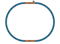 Стартовый набор «Рождественский поезд», рельсы на подложке