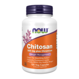 Хитозан с хромом 500 мг, Chitosan 500 mg, Now Foods, 120 капсул 1