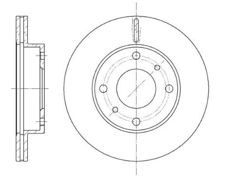 Диск тормозной вентилируемый G-brake  GR-02109