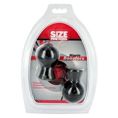 Черные присоски для сосков Size Matters Nipple Boosters - 