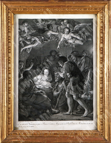 Морген Рафаэль. Поклонение пастухов. По оригиналу Менгса. Гравюра на меди, травление. Рим. 1791 г.