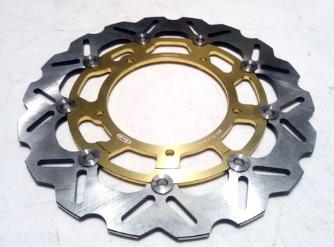 Передние тормозные диски ARASHI для Yamaha YZF-R6 08-15/R1 07-08 золотой