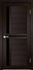 Межкомнатная дверь Z-2 / Цвет тон Венге / Остекление "Лакобель черное" / Двери Верда