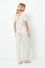 Пижама женская со штанами ARUELLE EVELYN_Светло-бежевый