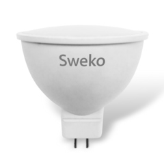 Лампа светодиодная рефлекторная Sweko 42LED-MR16-10W-230-3000K-GU5,3 (Теплый свет)