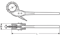 Цепной трубный ключ Super-Ego HEAVY DUTY 12