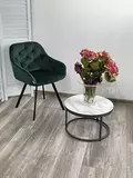 фото 2 Стул GALE 360 град. поворот. BLUVEL-78 GREEN, велюр/ черный каркас, М-City на profcook.ru