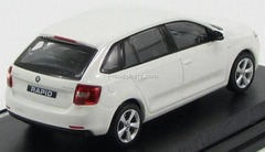 Skoda Rapid Spaceback 2014 white Candy Abrex 1:43
