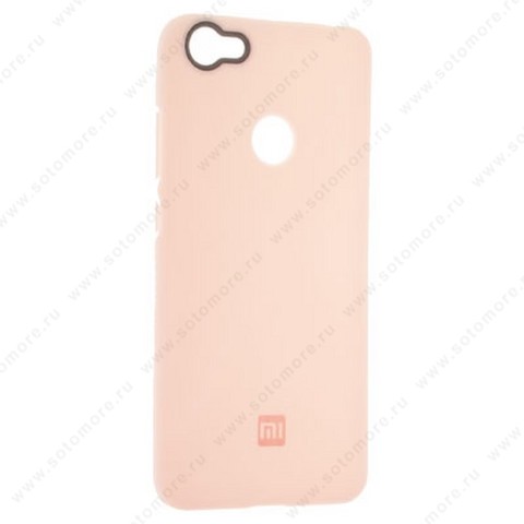 Накладка Silicone Case силиконовая для Xiaomi Redmi Note 5A розовый