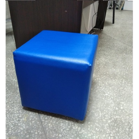 Банкетка куб BN-007, 340х340х340мм (синий)