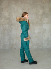 Premium Зеленый Комбинезон женский зимний