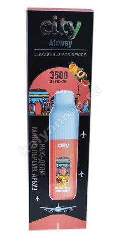 City Airway New Delhi Манго Персик Арбуз 3500 затяжек