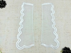 Воротник, вышивка на органзе, р. 23x9 см