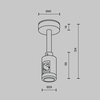 Комплектующие для трековой системы Maytoni Accessories for tracks flarity TRA156C-S1-BS