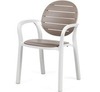 Стул пластиковый Palma, белый, тортора