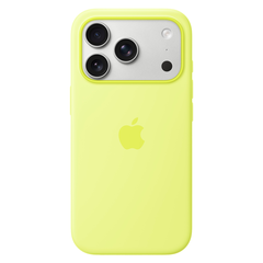 Силиконовый чехол Apple Silicone Case with MagSafe для iPhone 17 Pro, Neon Yellow