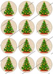 Картинка на вафельной бумаге, С Новым Годом 53