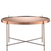 Журнальный столик Josen, Ø65 см, розовый/медный