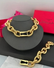 Крупный браслет-цепь SCHIAPALERRI с замком замочная скважина