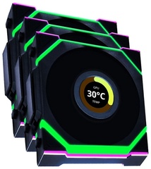 Вентилятор LIAN LI Uni Fan SL Wireless LCD 120 ARGB Reverse Blade 12RSLLCD1W3B