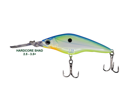 Воблер HARDCORE SHAD 75sp 10гр. 2.5 - 3.5m+ #09 (реплика)