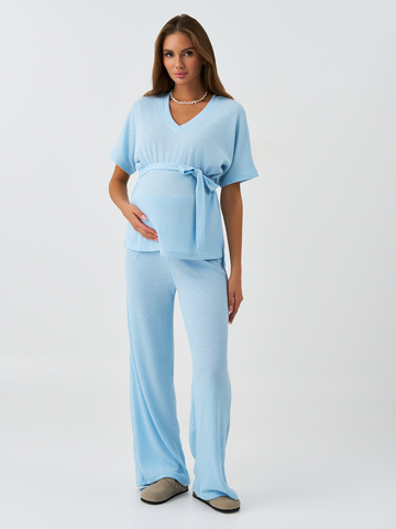 Костюм для беременных 18534 голубой
