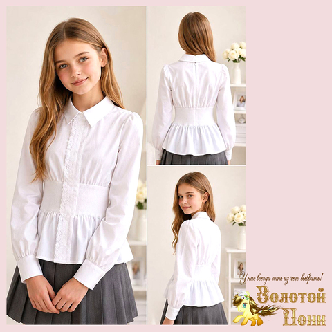 Блуза хлопок д (9-13) 260615-F-71070