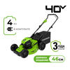 Газонокосилка аккумуляторная Greenworks Арт. 2514407UB, 40V, 46 см, бесщеточная, c 1хАКБ 4 Ач и ЗУ — фото 1