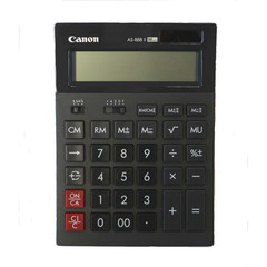 Калькулятор настольный ПОЛНОРАЗМЕРНЫЙ Canon AS-888 II 16-разрядный черный