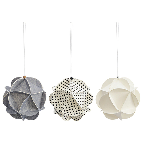 Набор елочных украшений 3шт Tkano New Year Essential Fashion moments