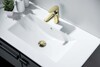 Сливной набор для раковины Push-open с переливом, крышка круглая, полир. золото Aquatek AQ6002PG