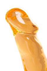 Оранжевый леденец в форме пениса со вкусом аморетто - 