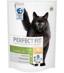 Perfect Fit сухой корм для кошек старше 7 лет (курица) 650г