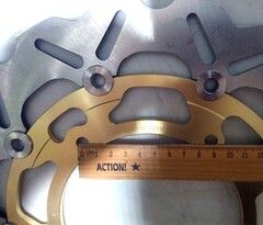 Передние тормозные диски ARASHI для Yamaha YZF-R6 08-15/R1 07-08 золотой