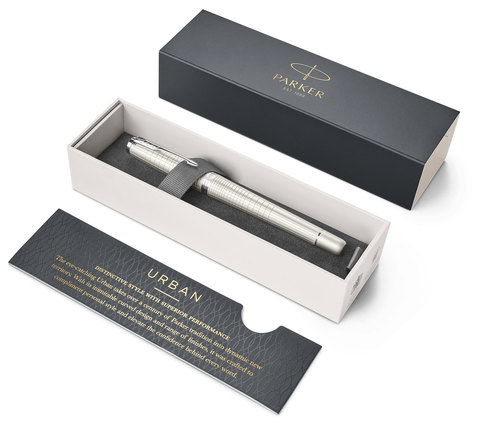 Parker Urban Premium - Pearl Metal CT, ручка-роллер, F, BL