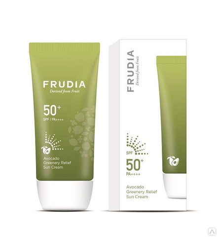 FRUDIA Солнцезащитный восстанавливающий крем с авокадо SPF50 + PA ++++ / Avocado Greenery Relief Sun Cream 50мл