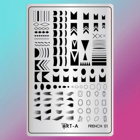 Пластина для стемпинга Art-A MAX French 01